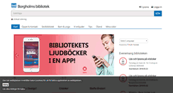 Desktop Screenshot of bibliotek.borgholm.se